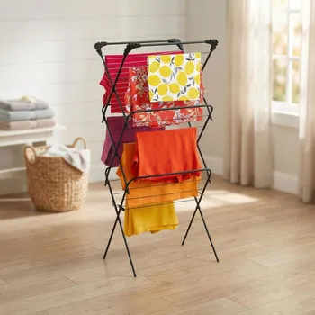 Sušák na prádlo Balkonový sušák Tadar Marry III 64 x 45 x 136 cm černý tříúrovňový