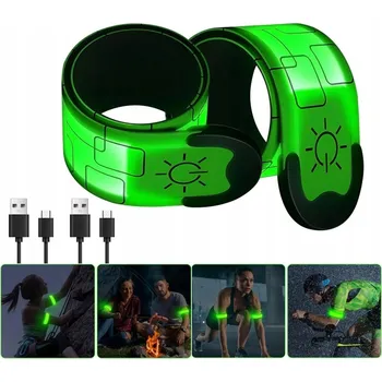 LED samozaciskovací reflexní pásky na ruku/paži – ideální pro SENIORY