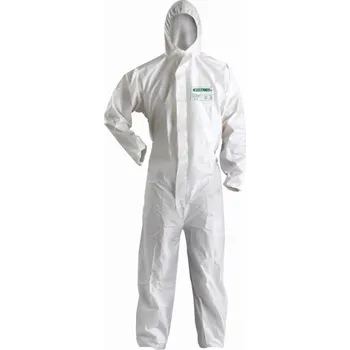 Pracovní obuv OCHRANNÁ KOMBINEZA POLYPROPYLENOVÁ MICROPOROUS BÍLÁ STALCO L