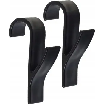 Věšák KOUPELNOVÝ VĚŠÁK HÁČEK NA RADIÁTOR DRŽÁK NA RUČNÍK ČERNÝ 2x