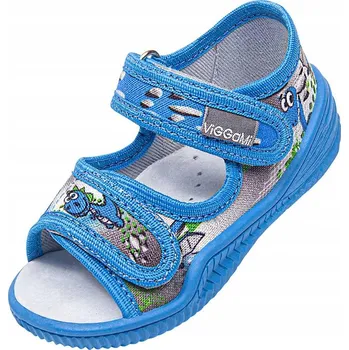 Chlapecké sandály VIGGAMI PAPUČE SANDÁLKY DO ŠKOLKY DOMÁCÍ PRO CHLAPCE HUGO POTISK R20