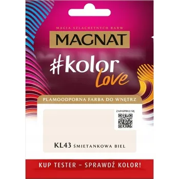 barva na zeď Barva latexová barva Magnat 25 l SMETANOVÁ BÍLÁ matná