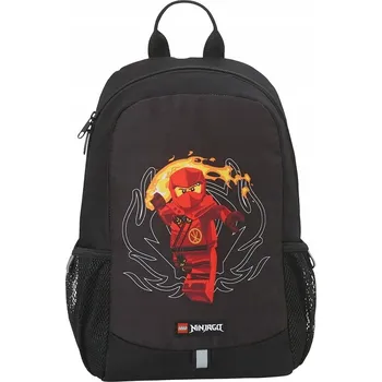 Školní batoh Jednokomorový Batoh pro předškoláky LEGO velký, černočervený s reflexními prvky