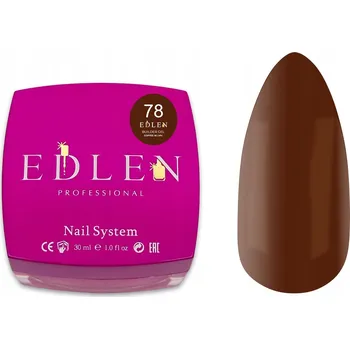 Lak na nehty EDLEN Builder Gel Coffee in Lviv 78 30 ml – stavební gel