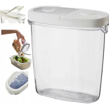 Dóza na potraviny Nádoba s víkem pudełko na suchą żywność pro skladování jídla 1,3 l