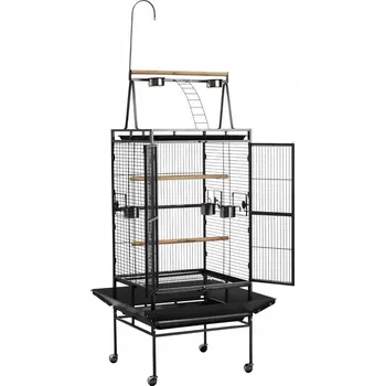 VEVOR Klec pro ptáky 83x79x210CM Otevírací shora s bidýlky a krmítkem