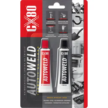 Průmyslové lepidlo Lepidlo pro svařování za studena AUTOWELD CX80 2x27g epoxidová dvousložková pryskyřice