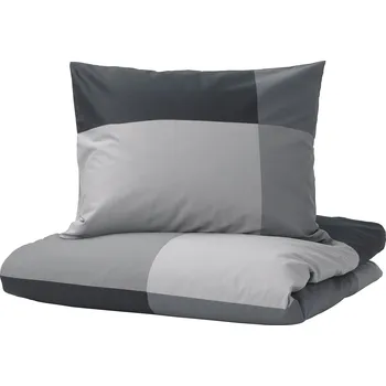 Povlečení Sada povlečení přikrývka 150 cm x 200 cm polštář 50 x 60 cm 2 díly šedá IKEA