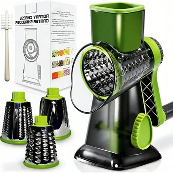 Struhadlo KRÁJEČ VLOŽKAMI PRO KRÁJENÍ ZELENINY A STROUHÁNÍ SÝRA BEZ UŠPINĚNÍ RUKOU