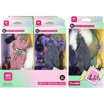 Doplněk pro panenku Doplňky pro panenky oblečení mix MEGA CREATIVE