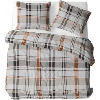 Povlečení Sada povlečení 3dílná 200x220 bavlna – kostkovaný vzor, moderní design