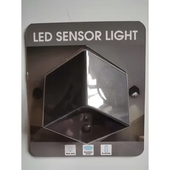 Nástěnné svítidlo Nástěnná lampa s pohybovým senzorem, černá