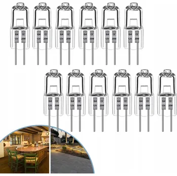 Žárovka HALOGENOVÁ ŽÁROVKA G4 20W 12V 12 KS - HALOGEN JC ŽÁROVKA OSVĚTLENÍ
