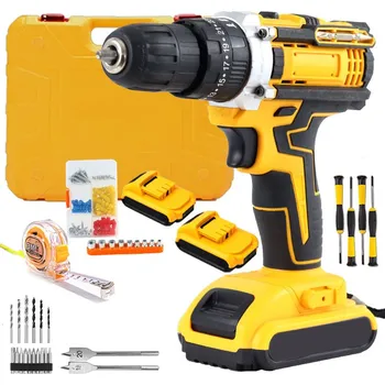 AKU VRTAČKA AKUMULÁTOROVÝ PŘÍKLEPOVÝ ŠROUBOVÁK 2X AKU 21V SADA KUFR