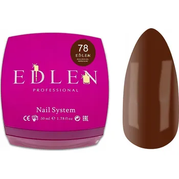 Lak na nehty EDLEN Builder Gel Coffee in Lviv 78 50 ml – stavební gel