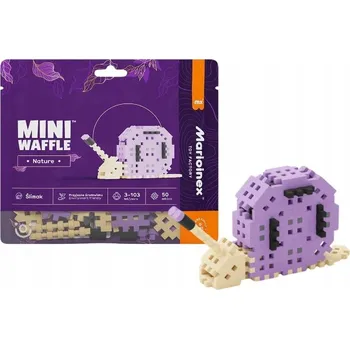 ostatní stavebnice Stavebnice Mini Vafle Nature Hlemýžď Natura 50 dílků Waffle Marioinex 3+
