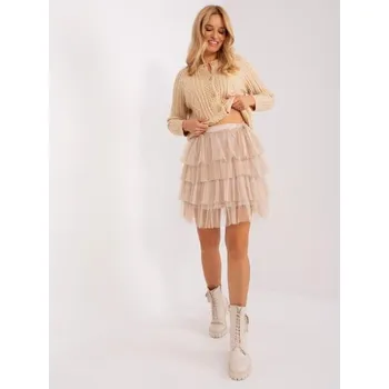 Dámské oblečení Dámská sukně OCH BELLA světle melanžová