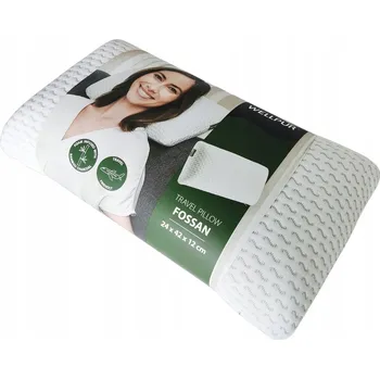 Polštář Termoelastický Polštář WELLPUR , ortopedický, zdravotní, bílý, 24x42x12