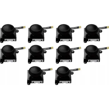 Herní konzole 10X ČERNÁ ANALOGOVÁ PÁČKA (JOYSTICK) S HALLOVÝM SENZOREM PRO JOY-CON NINTENDO SWITCH LITE OLED