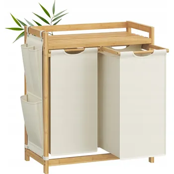 Koš na prádlo Volně stojící koš na prádlo Songmics 100 l bílý