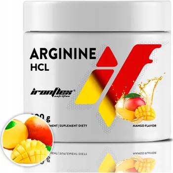 Aminokyselina Argininový prášek před tréninkem pro sílu, hmotu a napumpování IronFlex 200 g mango