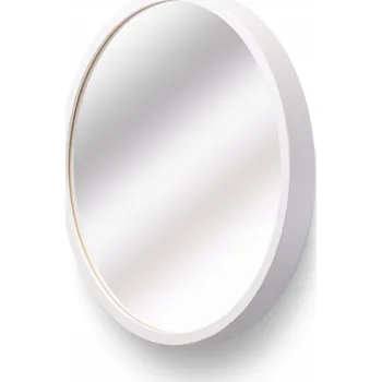 Zrcadlo Zrcadlo nástěnné LEJA kulaté fi475 BÍLÉ do předsíně obývacího pokoje STYLOVÉ
