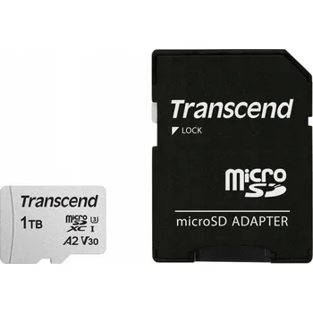 Paměťová karta Transcend microSDXC 300S-A 1TB Class 10 UHS-I U3 V30 A2