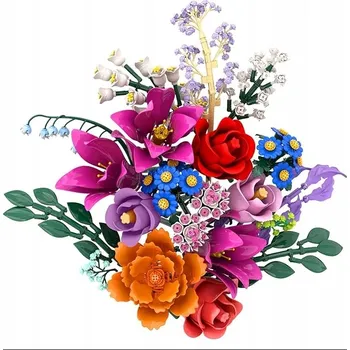 ostatní stavebnice STAVEBNICE KVĚTINY KYTICE DEKORATIVNÍ VĚČNÉ JAKO DÁREK SADA