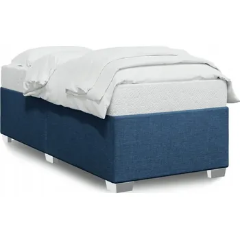 Postel Rám postele modrý 200 x 90 x 46 cm, látka polyester