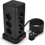 Nabíjecí stanice Huslog 15W 12xzásuvka, 2xUSB-C, 2xUSB černá