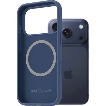 Pouzdro na mobilní telefon AlzaGuard Silicone Case Compatible with Magsafe pro iPhone 17 Pro modrý