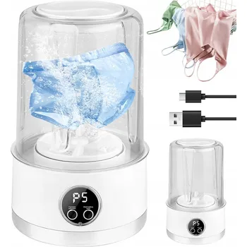 Praní a péče o prádlo MINI PRAČKA DOMÁCÍ TURISTICKÁ MALÁ PŘENOSNÁ PRAČKA PRÁDLO PONOŽKY 1L