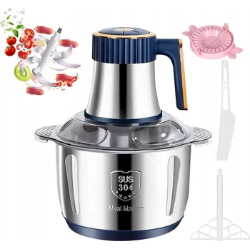 Kuchyňský robot ELEKTRICKÝ MIXÉR NA MASO A ZELENINY MULTIFUNKČNÍ OCELOVÝ