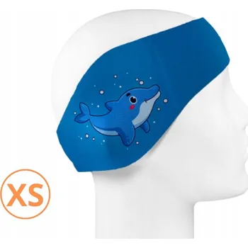 Čelenka Plavecká čelenka na uši - modrá - velikost XS