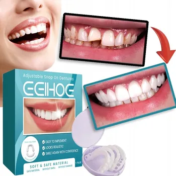Péče o zubní náhradu EELHOE Umělé Zuby Dočasná Zubní Náhrada Kosmetické Zubní Implantáty Krycí Nástavec
