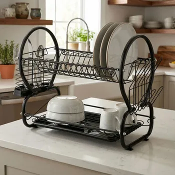 Odkapávač na nádobí Kovový sušák na nádobí TADAR Omega 43 x 25 cm