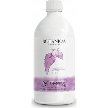Kosmetika pro psa BOTANIQA SHOW LINE HARSH SHINY COAT ŠAMPON PRO PSY S DRSNOU SRSTÍ 1L