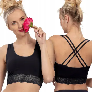 Podprsenka Key Dámská sportovní bambusová podprsenka černá LBT 111 L