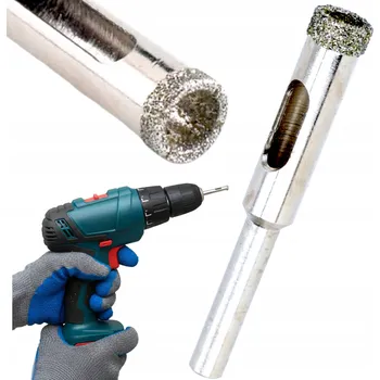 Vrták Vrták do slinuté dlažby Korunkový Vrták pro dlaždice ze skla 10 mm