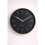 Karlsson Elegantní nástěnné hodiny 5695BK, černé