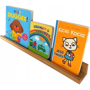 Obraz ZÁVĚSNÁ POLICE NA KNIHY OBRAZY FOTKY HRAČKY PRO DĚTI REGÁL 60x7 cm