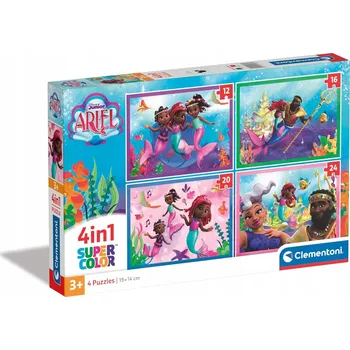 Puzzle Puzzle Clementoni 72 dílků Puzzle 4v1 Super Color Ariel