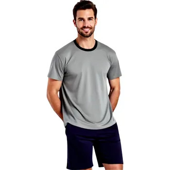 Pánské pyžamo Pánské Pyžamo Krátké FOLTÝN PK 25 Velikost: 3XL