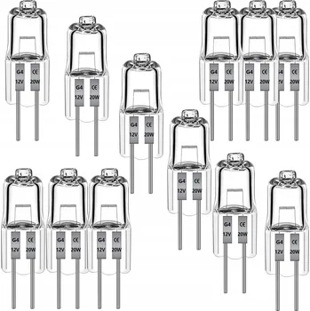 Žárovka HALOGENOVÁ ŽÁROVKA G4 20W 12V FILAMENT 12 ks, teplá bílá