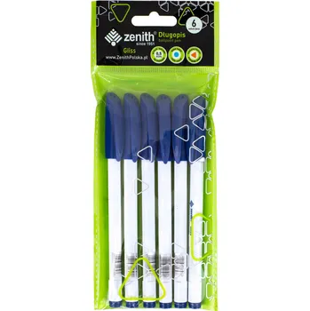Propiska Astra s uzávěrem 0,5 mm Zenith Gliss modré 6 Ks .