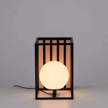 Lampička Stolní lampa Leonique Erinette s akustickými panely, dřevěná