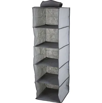 Šatní skříň Skříň mdArt ORGANIZER SKŘÍŇ NA OBLEČENÍ 30 x 100 x 30 cm černá, odstíny šedé, šedá