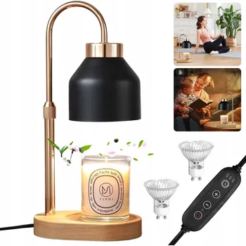 Lampička LAMPA NA ROZPOUŠTĚNÍ VOSKU S ČASOVAČEM 50W - OHŘÍVAČ SVÍČEK NOČNÍ LAMPA 4 REŽIMY