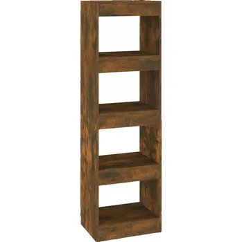 Knihovna Regál kouřový dub 40 x 30 x 135 cm, 4 police, dřevotříska