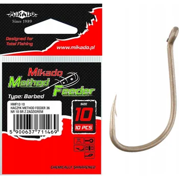 Rybářský háček Zemní Háčky s protihrotem Mikado HACZYK METHOD 10 ks